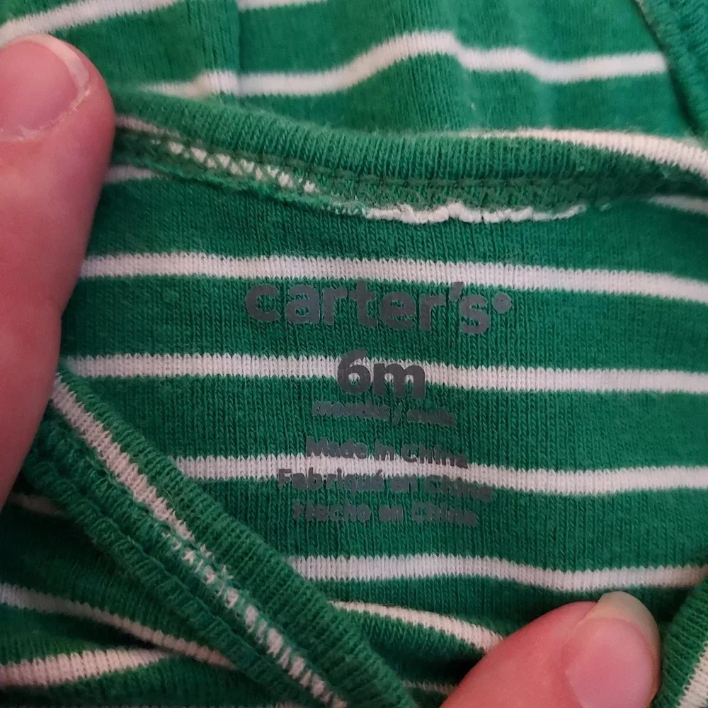 Carter's 2-Piece Striped Bodysuit with Dino and Pant Set in Size 6M